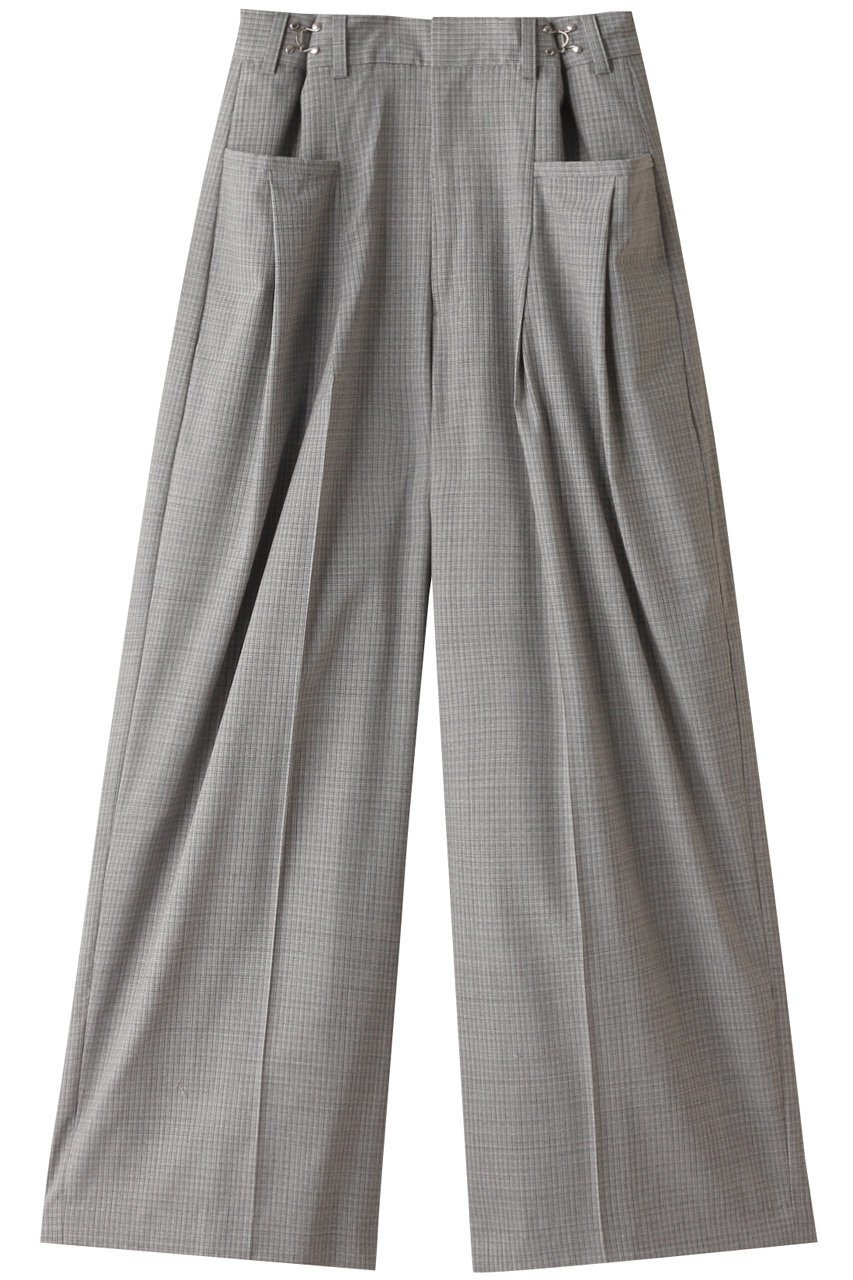 【メゾンスペシャル/MAISON SPECIAL】の2way Tuck Volume Pants/2WAYタックボリュームパンツ インテリア・キッズ・メンズ・レディースファッション・服の通販 founy(ファニー) 　ファッション　Fashion　レディースファッション　Fashion for Women　パンツ　Pants & Trousers　ジャケット　Jacket, Outerwear　ストライプ　Stripe, Striped Pattern　スラックス　Slacks, Dress Pants　スーツ　Suit, Formalwear　セットアップ　Set-Up, Coordinated Outfit　無地　Plain, Solid Color　ワイド　Wide, Wide Fit　エレガント 上品　Elegant　L.GRY(ライトグレー)|ID: prp329100003731030 ipo3291000000035581453