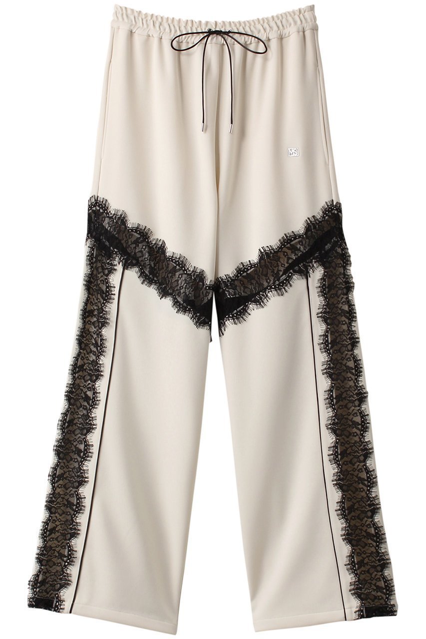 【メゾンスペシャル/MAISON SPECIAL】のLace Docking Jersey Pants/レースドッキングジャージパンツ インテリア・キッズ・メンズ・レディースファッション・服の通販 founy(ファニー) 　ファッション　Fashion　レディースファッション　Fashion for Women　パンツ　Pants & Trousers　コンビ　Combo, Combination Style　ジャケット　Jacket, Outerwear　スポーティ　Sporty, Casual Athletic　セットアップ　Set-Up, Coordinated Outfit　ドッキング　Docking, Mixed Material　レース　Lace, Lace Fabric　ロング　Long, Long-Length　WHT(ホワイト)|ID: prp329100003731031 ipo3291000000032820892