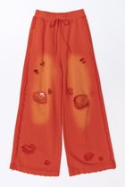 【メゾンスペシャル/MAISON SPECIAL】のSweat Distressed Wide Pants/スウェットダメージワイドパンツ RED(レッド)|ID:prp329100003731033