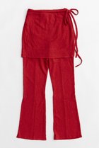【メゾンスペシャル/MAISON SPECIAL】のWrap Layered Lace Pants/ラップレイヤードレースパンツ RED(レッド)|ID:prp329100003731037