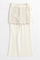 【メゾンスペシャル/MAISON SPECIAL】のWrap Layered Lace Pants/ラップレイヤードレースパンツ WHT(ホワイト)|ID:prp329100003731037