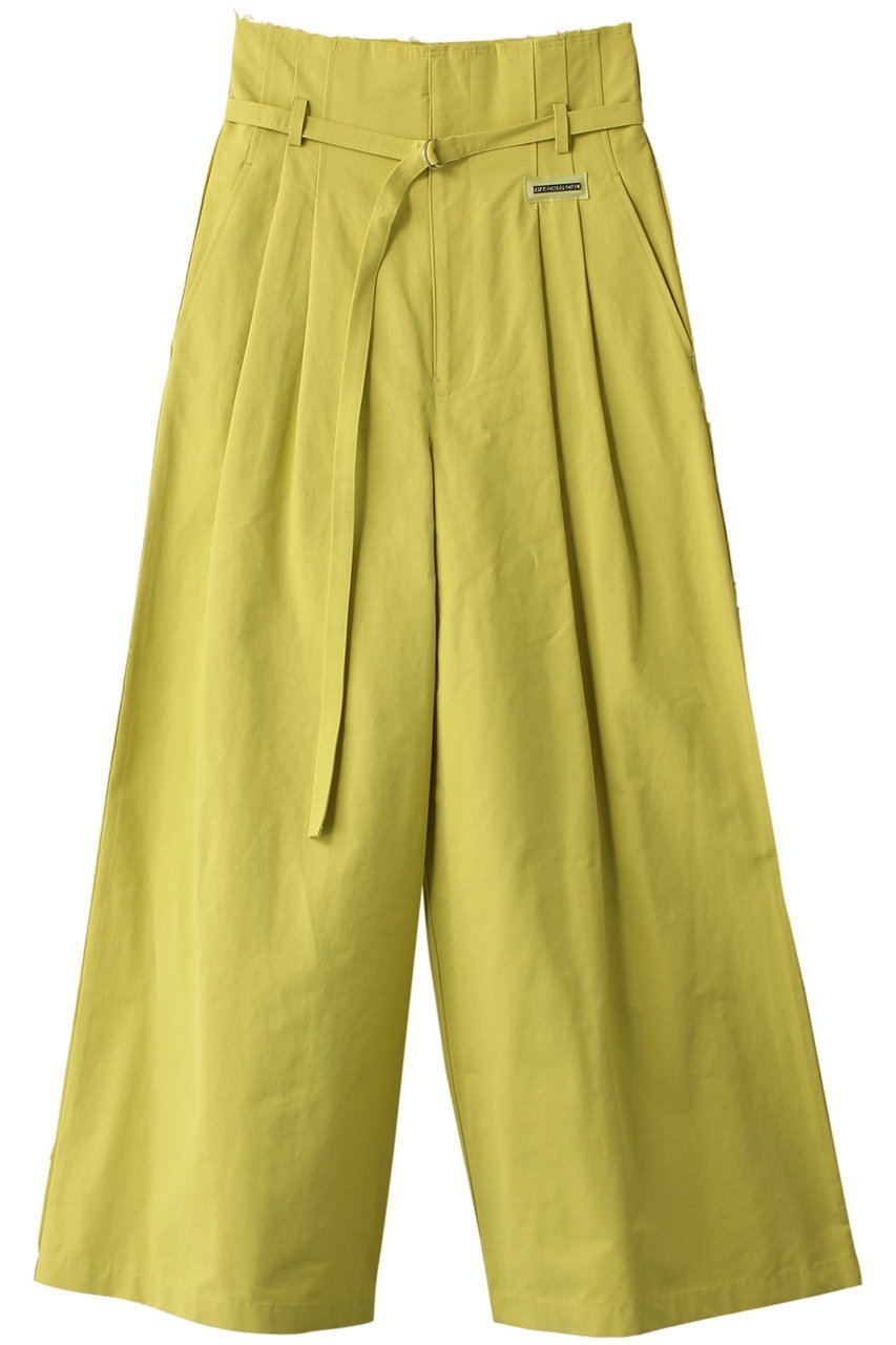 【メゾンスペシャル/MAISON SPECIAL】のTwo Tuck High Waist Wide Pants/ツータックハイウエストワイドパンツ インテリア・キッズ・メンズ・レディースファッション・服の通販 founy(ファニー) 　ファッション　Fashion　レディースファッション　Fashion for Women　パンツ　Pants & Trousers　コンパクト　Compact, Small Size　ショート　Short, Short Length　ワイド　Wide, Wide Fit　LIME(ライム)|ID: prp329100003731042 ipo3291000000032827785