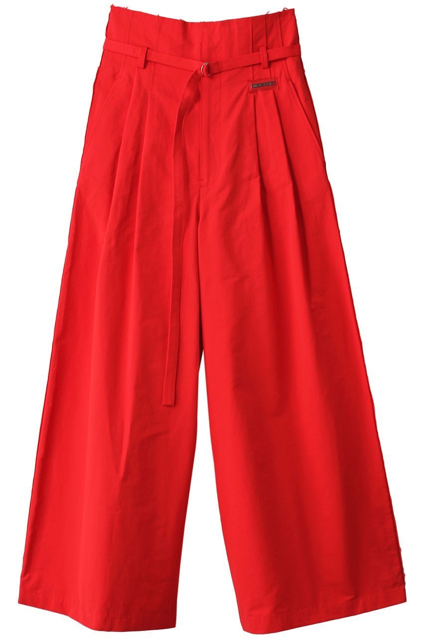 【メゾンスペシャル/MAISON SPECIAL】のTwo Tuck High Waist Wide Pants/ツータックハイウエストワイドパンツ インテリア・キッズ・メンズ・レディースファッション・服の通販 founy(ファニー) 　ファッション　Fashion　レディースファッション　Fashion for Women　パンツ　Pants & Trousers　コンパクト　Compact, Small Size　ショート　Short, Short Length　ワイド　Wide, Wide Fit　RED(レッド)|ID: prp329100003731042 ipo3291000000032827787