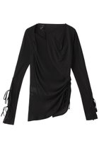 【メゾンスペシャル/MAISON SPECIAL】のRibbon Design Tops/リボンポイントトップス BLK(ブラック)|ID: prp329100003731045 ipo3291000000032840833