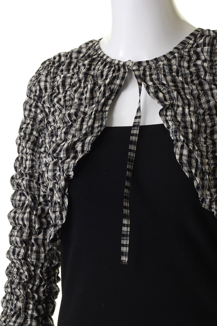【メゾンスペシャル/MAISON SPECIAL】の2way Shirring Bolero/2WAYシャーリングボレロ 人気、トレンドファッション・服の通販 founy(ファニー) 　ファッション　Fashion　レディースファッション　Fashion for Women　アウター　Coat / Outerwear Collection　ボレロ・ショート丈ジャケット / ドレス羽織りに　Boleros & Short Jackets　トップス・カットソー　Cut & Sew Tops　シャツ・ブラウス・オフィスカジュアル　Elegant Blouses & Button-Ups　キャミソール　Camisole, Spaghetti Strap Top　コンパクト　Compact, Small Size　シャーリング　Shirring, Ruched　スリーブ　Sleeve, Long Sleeve / Short Sleeve　タンク　Tank Top, Sleeveless Top　チェック　Check, Plaid, Tartan　ボレロ　Bolero, Short Cardigan　ロング　Long, Long-Length　夏　Summer　春　Spring　羽織　Haori, Light Jacket　other-5|ID: prp329100003731048 ipo3291000000032921106