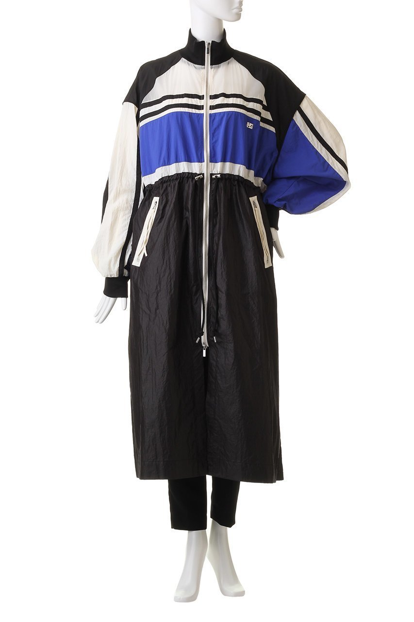 【メゾンスペシャル/MAISON SPECIAL】のSide Line Track Dress Coat/サイドライントラックドレスコート 人気、トレンドファッション・服の通販 founy(ファニー) 　ファッション　Fashion　レディースファッション　WOMEN　アウター　Coat Outerwear　コート　Coats　ワンピース　Dress　ドレス　Party Dresses　サテン　Satin　ジップ　Zip　スポーツ　Sports　スポーティ　Sporty　タフタ　Taffeta　ドレス　Dress　ドローストリング　Drawstring　フェミニン　Feminine　フロント　Front　ブラウジング　Browsing　ブルゾン　Blouson　プレート　Plate　ヨーク　Yoke　ロング　Long　other-2|ID: prp329100003731052 ipo3291000000031388130