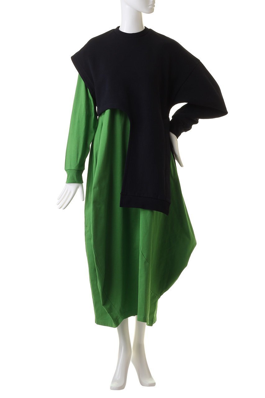 【ナゴンスタンス/nagonstans】のBrushed Sweat レイヤード DRS/ドレス 人気、トレンドファッション・服の通販 founy(ファニー) 　ファッション　Fashion　レディースファッション　WOMEN　ワンピース　Dress　ドレス　Party Dresses　チュニック　Tunic　スウェット　Sweat　チュニック　Tunic　ドレス　Dress　バランス　Balance　ベスト　Vest　ロング　Long　other-2|ID: prp329100003731056 ipo3291000000031388149