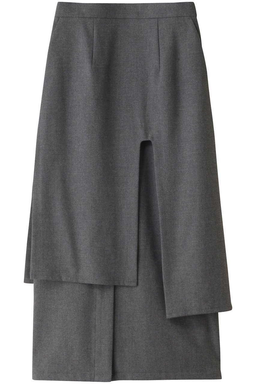 【ナゴンスタンス/nagonstans】のソフトウォームクロス レイヤードSK/スカート インテリア・キッズ・メンズ・レディースファッション・服の通販 founy(ファニー) 　ファッション　Fashion　レディースファッション　Fashion for Women　スカート　Skirts　ロングスカート　Long Skirts / Maxi & Midi Skirts　オイル　Body Oil　コンパクト　Compact, Small Size　ストレッチ　Stretch, Stretchy Fabric　ストレート　Straight, Straight Cut　スリット　Slit, Slit Detail　ピーチ　Peach, Soft Touch　ポケット　Pocket, Pocket Detail　ロング　Long, Long-Length　冬　Winter / This Winter　Stone|ID: prp329100003731062 ipo3291000000035057137