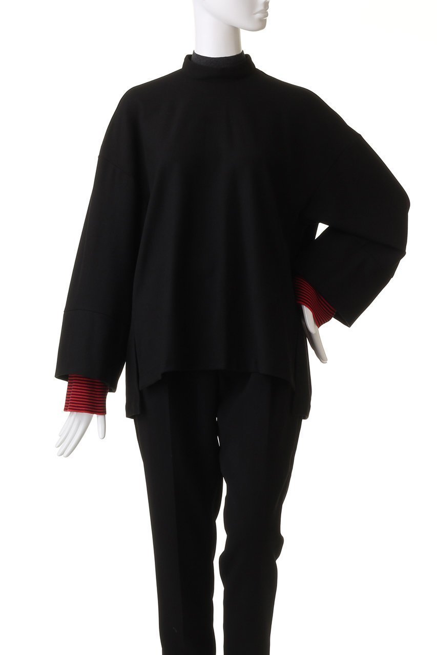 【ナゴンスタンス/nagonstans】のソフトウォームクロス BOX スリットP.O/プルオーバー 人気、トレンドファッション・服の通販 founy(ファニー) 　ファッション　Fashion　レディースファッション　Fashion for Women　トップス・カットソー　Cut & Sew Tops　シャツ・ブラウス・オフィスカジュアル　Elegant Blouses & Button-Ups　ロングTシャツ・Tシャツ　Longline T-Shirts & Tees　カジュアルプルオーバー・ニットトップス　Pullovers & Knit Tops / Casual Pullovers　カットソー・ベーシックTシャツ　Cut-and-Sewn Tops / Stretch Tees & Basics　おすすめ　Recommended / Our Picks　オイル　Body Oil　カットソー　Cut and Sewn Top　ストレッチ　Stretch, Stretchy Fabric　スリット　Slit, Slit Detail　スリーブ　Sleeve, Long Sleeve / Short Sleeve　セットアップ　Set-Up, Coordinated Outfit　ピーチ　Peach, Soft Touch　ボーダー　Border, Stripe　ロング　Long, Long-Length　冬　Winter / This Winter　other-2|ID: prp329100003731063 ipo3291000000035061736