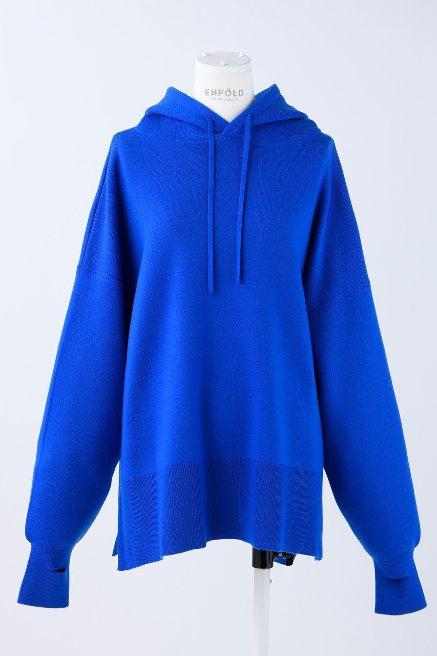 【エンフォルド/ENFOLD】のフードP.O/プルオーバー インテリア・キッズ・メンズ・レディースファッション・服の通販 founy(ファニー) 　ファッション　Fashion　レディースファッション　Fashion for Women　トップス・カットソー　Cut & Sew Tops　シャツ・ブラウス・オフィスカジュアル　Elegant Blouses & Button-Ups　レディースパーカー・カジュアルフーディー　Casual Hoodies & Sweatshirts　ロングTシャツ・Tシャツ　Longline T-Shirts & Tees　カジュアルプルオーバー・ニットトップス　Pullovers & Knit Tops / Casual Pullovers　スウェット・クルーネックトップス　Sweatshirts & Crewnecks / Relaxed Fit Sweat Tops　カットソー・ベーシックTシャツ　Cut-and-Sewn Tops / Stretch Tees & Basics　エレガント 上品　Elegant　パーカー　Hoodie, Parka　旅行　Travel　ブルー|ID: prp329100003731066 ipo3291000000032844585