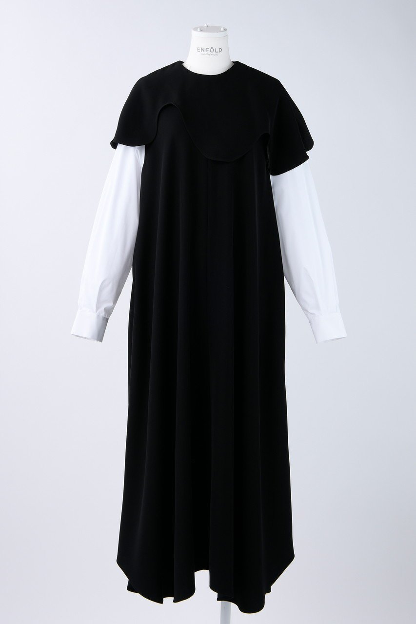 【エンフォルド/ENFOLD】のPEツイルレイヤースリーブDRS/ドレス 人気、トレンドファッション・服の通販 founy(ファニー) 　ファッション　Fashion　レディースファッション　Fashion for Women　ワンピース　Dresses　フォーマル・パーティードレス・結婚式用ドレス　Elegant & Casual Dresses　チュニック　Tunic Tops & Dresses　アシンメトリー　Asymmetrical Style　チュニック　Tunic, Long Top　ツイル　Twist, Twisted Detail　ドレス　Dress, One-Piece　ポケット　Pocket, Pocket Detail　エレガント 上品　Elegant　人気　Popular, Best Seller　定番　Standard, Basic Item　 other-1|ID: prp329100003731069 ipo3291000000032915776