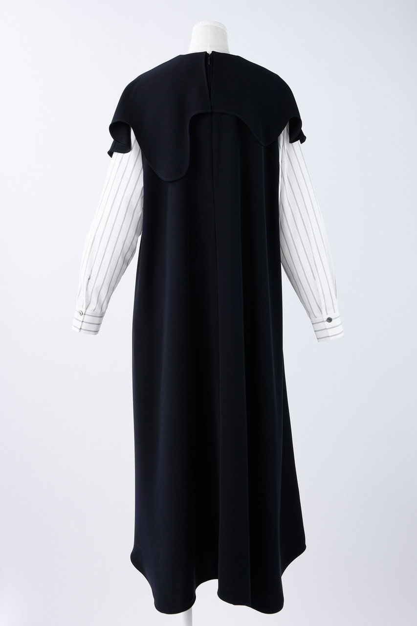 【エンフォルド/ENFOLD】のPEツイルレイヤースリーブDRS/ドレス 人気、トレンドファッション・服の通販 founy(ファニー) 　ファッション　Fashion　レディースファッション　Fashion for Women　ワンピース　Dresses　フォーマル・パーティードレス・結婚式用ドレス　Elegant & Casual Dresses　チュニック　Tunic Tops & Dresses　アシンメトリー　Asymmetrical Style　チュニック　Tunic, Long Top　ツイル　Twist, Twisted Detail　ドレス　Dress, One-Piece　ポケット　Pocket, Pocket Detail　エレガント 上品　Elegant　人気　Popular, Best Seller　定番　Standard, Basic Item　other-3|ID: prp329100003731069 ipo3291000000032915819