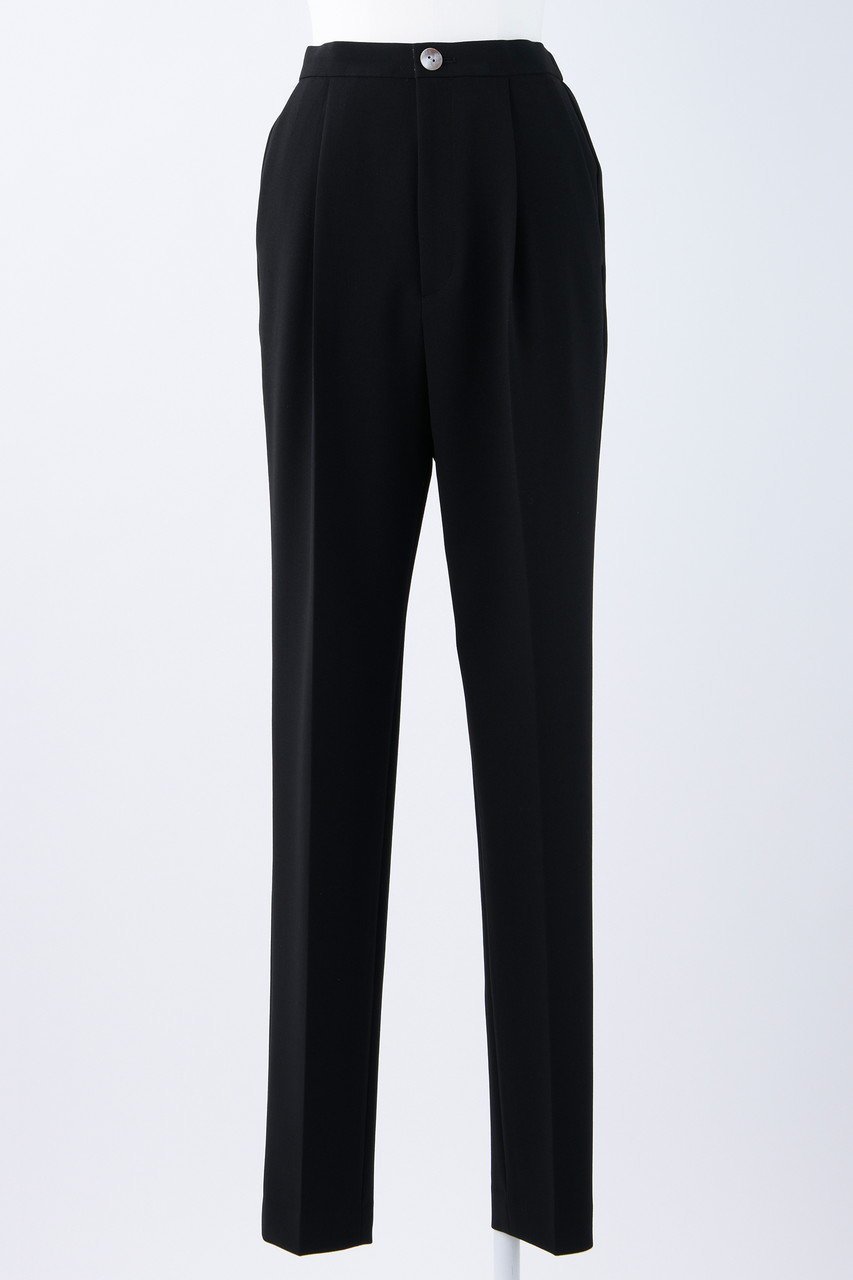 【エンフォルド/ENFOLD】の【The Formal】ダブルクロススリムストレートTR/トラウザー・パンツ インテリア・キッズ・メンズ・レディースファッション・服の通販 founy(ファニー) 　ファッション　Fashion　レディースファッション　Fashion for Women　パンツ　Pants & Trousers　オケージョン　Occasion Wear　ストレッチ　Stretch, Stretchy Fabric　ストレート　Straight, Straight Cut　ダブル　Double, Double-Breasted　パターン　Pattern, Design Print　ポケット　Pocket, Pocket Detail　人気　Popular, Best Seller　定番　Standard, Basic Item　年末年始　Year-end and New Year Holidays　旅行　Travel　ブラック|ID: prp329100003731071 ipo3291000000035056155