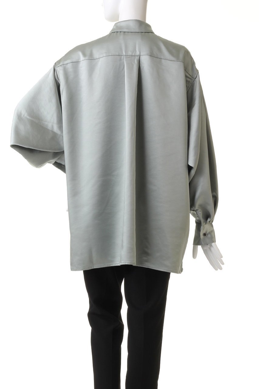 【リムアーク/RIM.ARK】のSatin oversized SH/シャツ 人気、トレンドファッション・服の通販 founy(ファニー) 　ファッション　Fashion　レディースファッション　Fashion for Women　トップス・カットソー　Cut & Sew Tops　シャツ・ブラウス・オフィスカジュアル　Elegant Blouses & Button-Ups　サテン　Satin, Glossy Fabric　シンプル　Simple, Minimal　スリーブ　Sleeve, Long Sleeve / Short Sleeve　ロング　Long, Long-Length　other-4|ID: prp329100003731219 ipo3291000000035823043