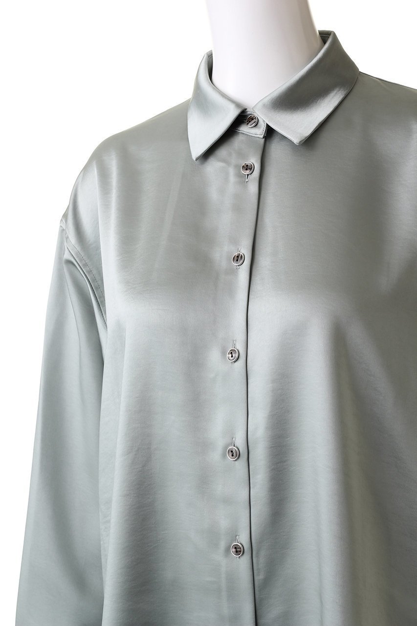 【リムアーク/RIM.ARK】のSatin oversized SH/シャツ 人気、トレンドファッション・服の通販 founy(ファニー) 　ファッション　Fashion　レディースファッション　Fashion for Women　トップス・カットソー　Cut & Sew Tops　シャツ・ブラウス・オフィスカジュアル　Elegant Blouses & Button-Ups　サテン　Satin, Glossy Fabric　シンプル　Simple, Minimal　スリーブ　Sleeve, Long Sleeve / Short Sleeve　ロング　Long, Long-Length　other-5|ID: prp329100003731219 ipo3291000000035823044