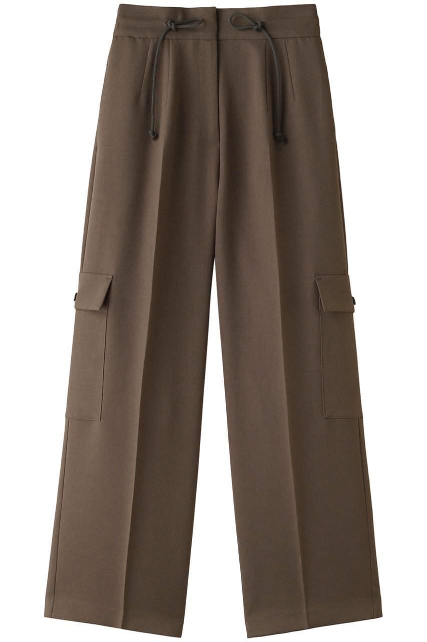 【リムアーク/RIM.ARK】のDrawstring cargo PT/パンツ インテリア・キッズ・メンズ・レディースファッション・服の通販 founy(ファニー) 　ファッション　Fashion　レディースファッション　Fashion for Women　パンツ　Pants & Trousers　カットソー　Cut and Sewn Top　サンダル　Sandals, Summer Shoes　ツイル　Twist, Twisted Detail　バランス　Balance, Style Balance　リラックス　Relax, Relaxed Fit　エレガント 上品　Elegant　ライトブラウン|ID: prp329100003731221 ipo3291000000032919219