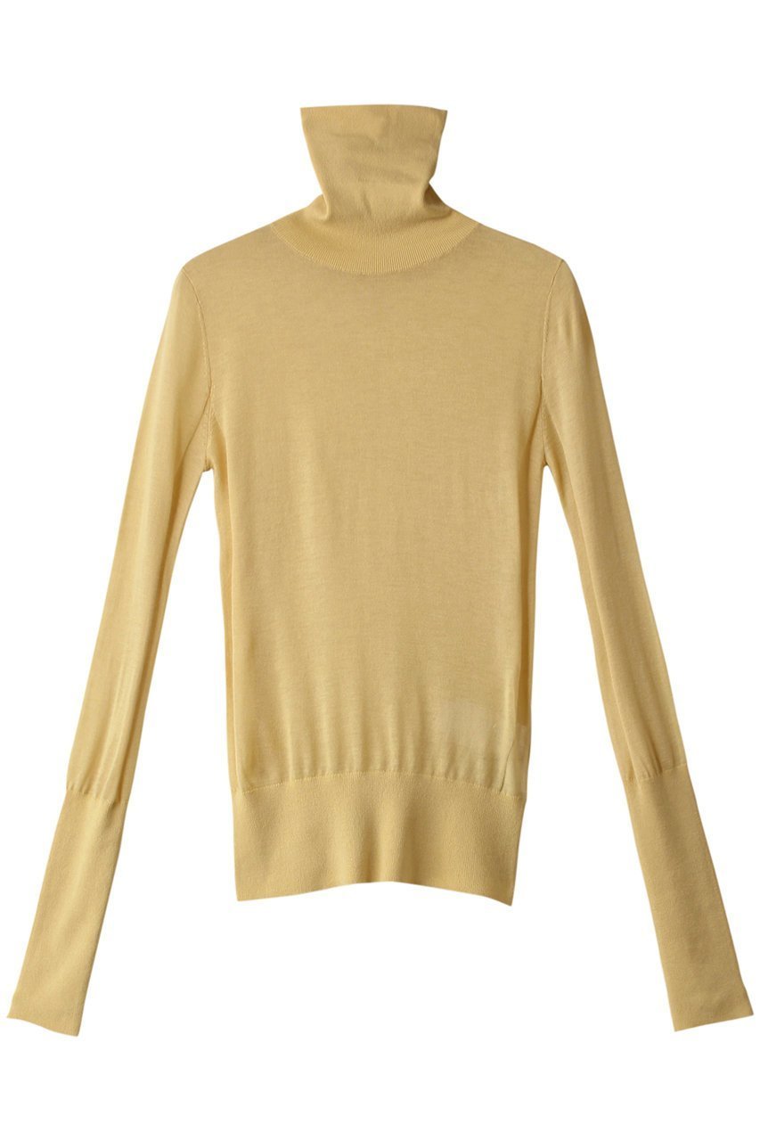 【リムアーク/RIM.ARK】のHigh gauge fit knit/ニット インテリア・キッズ・メンズ・レディースファッション・服の通販 founy(ファニー) 　ファッション　Fashion　レディースファッション　Fashion for Women　トップス・カットソー　Cut & Sew Tops　ニット　Knit Tops & Sweaters　カジュアルプルオーバー・ニットトップス　Pullovers & Knit Tops / Casual Pullovers　ハイネック　High Neck, Mock Neck　フィット　Fit, Slim Fit　ベーシック　Basic, Essential　ライトイエロー|ID: prp329100003731225 ipo3291000000036062282