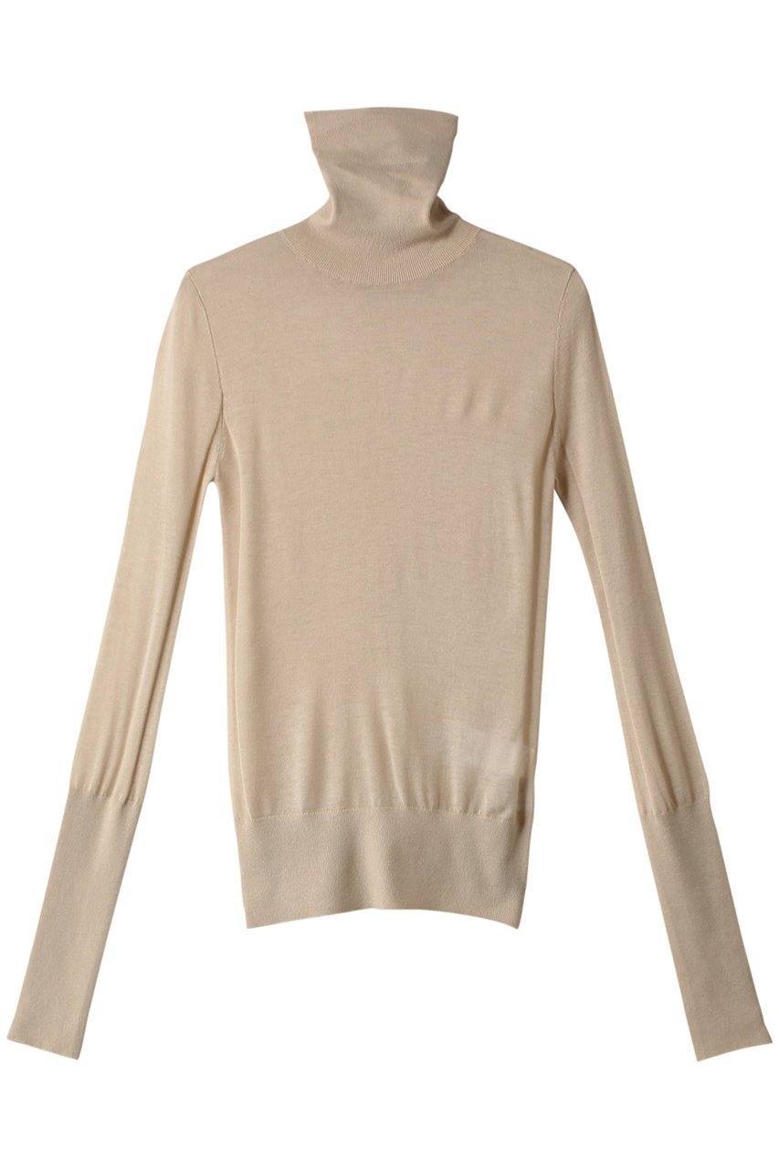 【リムアーク/RIM.ARK】のHigh gauge fit knit/ニット インテリア・キッズ・メンズ・レディースファッション・服の通販 founy(ファニー) ファッション Fashion レディースファッション Fashion for Women トップス・カットソー Cut & Sew Tops ニット Knit Tops & Sweaters カジュアルプルオーバー・ニットトップス Pullovers & Knit Tops / Casual Pullovers ハイネック High Neck, Mock Neck フィット Fit, Slim Fit ベーシック Basic, Essential ライトベージュ|ID: prp329100003731225 ipo3291000000036699384