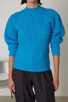 【リムアーク/RIM.ARK】のUneven surface compact knit/ニット ブルー|ID:prp329100003731227