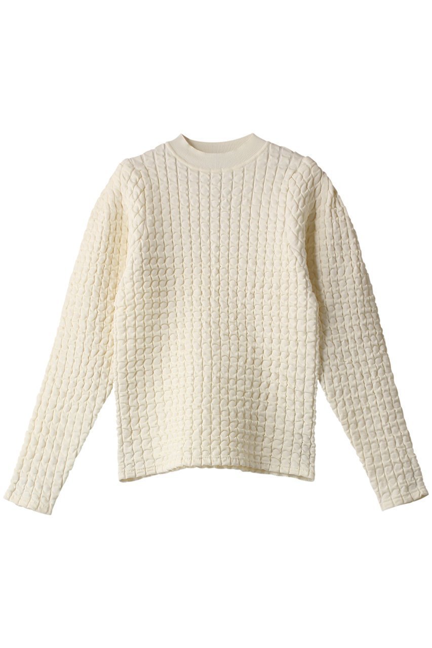 【リムアーク/RIM.ARK】のUneven surface compact knit/ニット 人気、トレンドファッション・服の通販 founy(ファニー) 　ファッション　Fashion　レディースファッション　Fashion for Women　トップス・カットソー　Cut & Sew Tops　ニット　Knit Tops & Sweaters　カジュアルプルオーバー・ニットトップス　Pullovers & Knit Tops / Casual Pullovers　ショルダー　Shoulder, Shoulder Strap　シンプル　Simple, Minimal　バランス　Balance, Style Balance　フォルム　Silhouette, Form　冬　Winter / This Winter　春　Spring　洗える　Machine Washable　 other-1|ID: prp329100003731227 ipo3291000000034970204