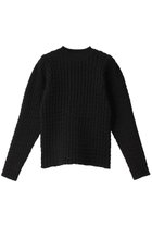 【リムアーク/RIM.ARK】のUneven surface compact knit/ニット 人気、トレンドファッション・服の通販 founy(ファニー) ファッション Fashion レディースファッション Fashion for Women トップス・カットソー Cut & Sew Tops ニット Knit Tops & Sweaters カジュアルプルオーバー・ニットトップス Pullovers & Knit Tops / Casual Pullovers ショルダー Shoulder, Shoulder Strap シンプル Simple, Minimal バランス Balance, Style Balance フォルム Silhouette, Form 冬 Winter / This Winter 春 Spring 洗える Machine Washable thumbnail ブラック|ID: prp329100003731227 ipo3291000000034970206