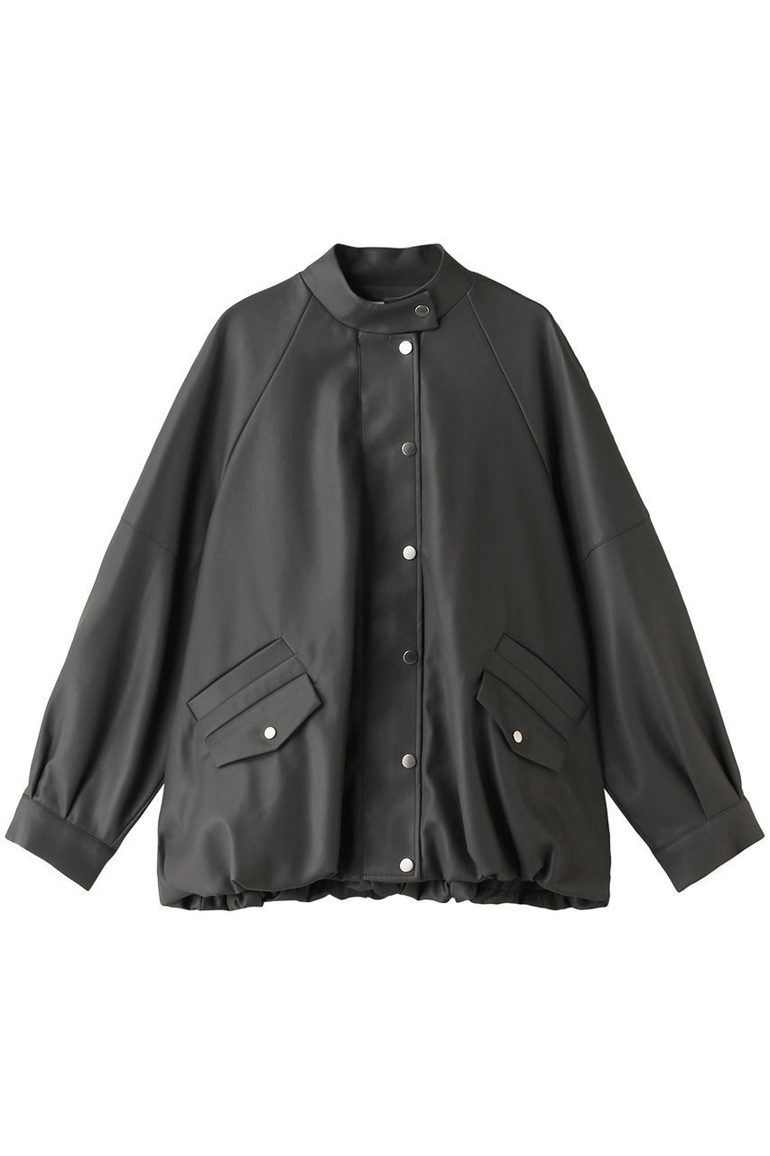 【リムアーク/RIM.ARK】のRound bomber JK/ジャケット インテリア・キッズ・メンズ・レディースファッション・服の通販 founy(ファニー) 　ファッション　Fashion　レディースファッション　Fashion for Women　アウター　Coat / Outerwear Collection　レディースジャケット・軽アウター　Jackets　おすすめ　Recommended / Our Picks　ジャケット　Jacket, Outerwear　スリーブ　Sleeve, Long Sleeve / Short Sleeve　ダブル　Double, Double-Breasted　バルーン　Balloon, Balloon Silhouette　フロント　Front, Front Design　グレー|ID: prp329100003731229 ipo3291000000032931081