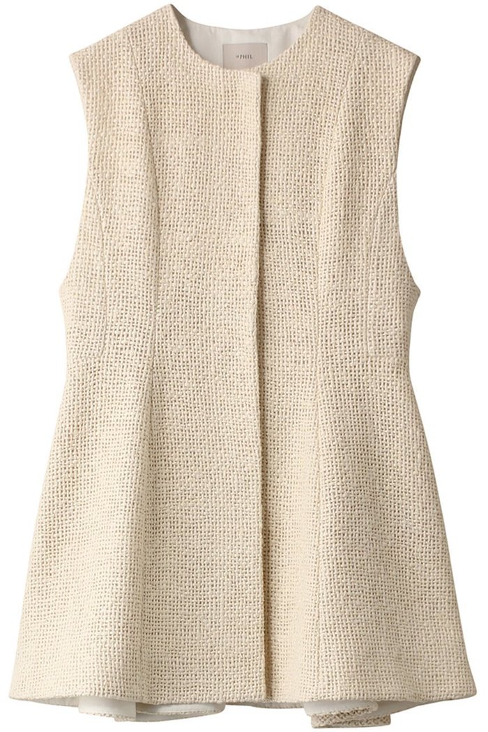 【ル フィル/LE PHIL】のシルクロービングペプラムジレ インテリア・キッズ・メンズ・レディースファッション・服の通販 founy(ファニー) https://founy.com/ ファッション Fashion レディースファッション Fashion for Women アウター Coat / Outerwear Collection レディースジャケット・軽アウター Jackets おすすめ Recommended / Our Picks ジャケット Jacket, Outerwear パターン Pattern, Design Print フレア Flare, Flared ベスト Vest, Waistcoat |ID: prp329100003731230 ipo3291000000036062060