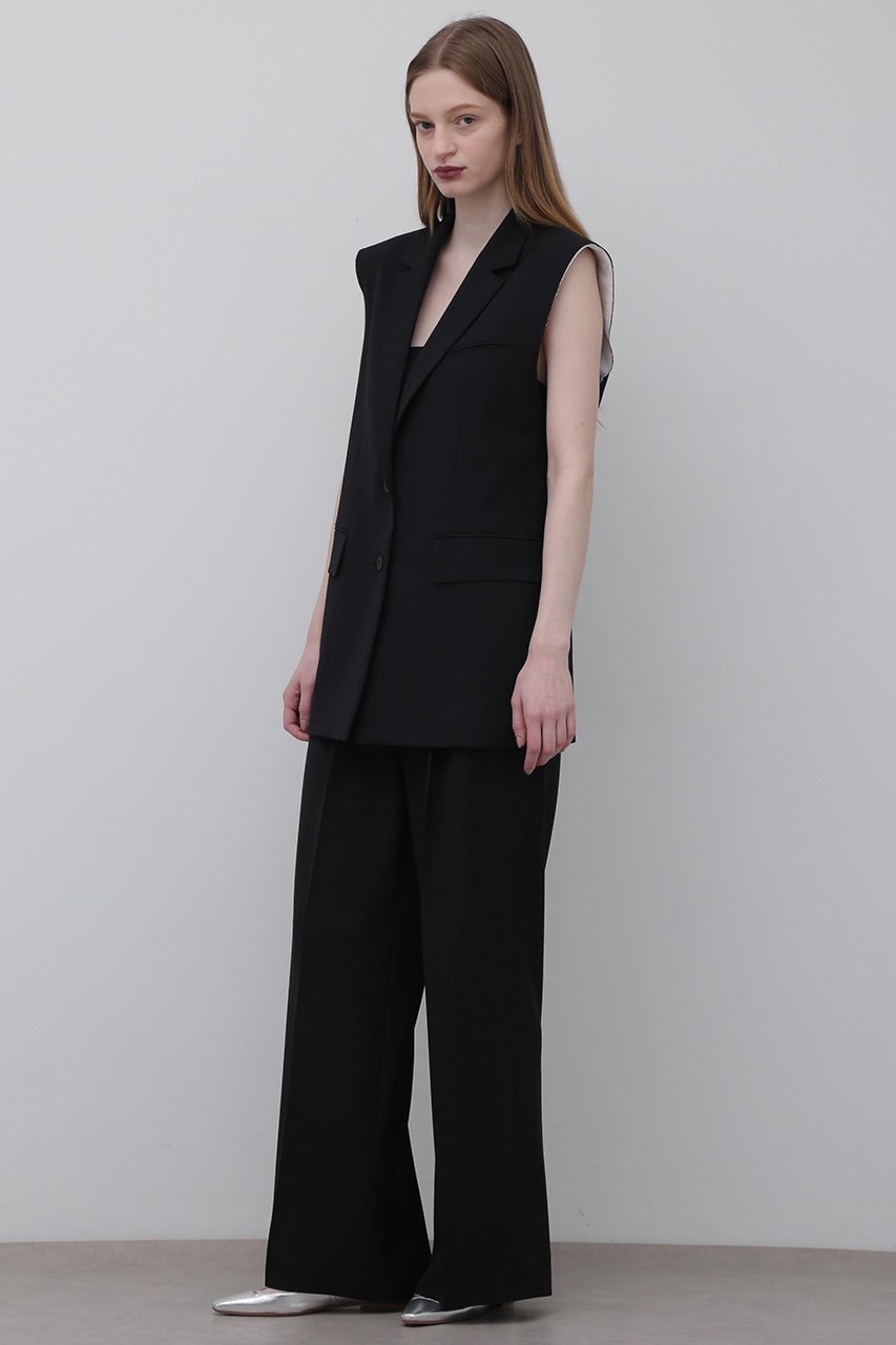 【アドーア/ADORE】のトリプルツイストパンツ インテリア・キッズ・メンズ・レディースファッション・服の通販 founy(ファニー) 　ファッション　Fashion　レディースファッション　Fashion for Women　パンツ　Pants & Trousers　サマー　Summer, Summer Style　スタンダード　Standard, Basic　ストレート　Straight, Straight Cut　スリット　Slit, Slit Detail　セットアップ　Set-Up, Coordinated Outfit　センター　Center, Center Line　ツイスト　Tweed, Tweed Fabric　トリプル　Triple, Three Layers　ドレープ　Drape, Draping Fabric　ボトム　Bottoms, Lower Wear　エレガント 上品　Elegant　ブラック|ID: prp329100003739406 ipo3291000000035398820