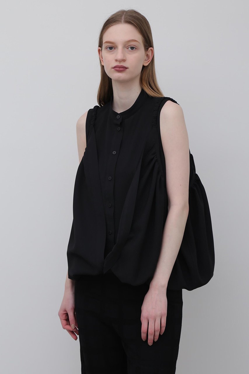 【アドーア/ADORE】のトリプルツイストブラウス インテリア・キッズ・メンズ・レディースファッション・服の通販 founy(ファニー) 　ファッション　Fashion　レディースファッション　WOMEN　トップス・カットソー　Tops/Tshirt　キャミソール / ノースリーブ　No Sleeves　シャツ/ブラウス　Shirts/Blouses　おすすめ　Recommend　サマー　Summer　スタンダード　Standard　ストリング　String　セットアップ　Set Up　ツイスト　Twist　トリプル　Triple　ドレープ　Drape　ノースリーブ　No Sleeve　バルーン　Balloon　ロング　Long　ブラック|ID: prp329100003739407 ipo3291000000031791514