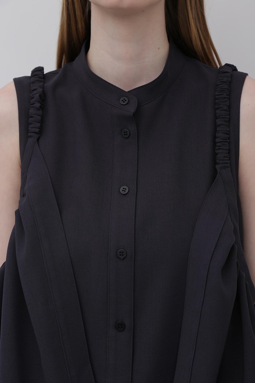 【アドーア/ADORE】のトリプルツイストブラウス 人気、トレンドファッション・服の通販 founy(ファニー) 　ファッション　Fashion　レディースファッション　WOMEN　トップス・カットソー　Tops/Tshirt　キャミソール / ノースリーブ　No Sleeves　シャツ/ブラウス　Shirts/Blouses　おすすめ　Recommend　サマー　Summer　スタンダード　Standard　ストリング　String　セットアップ　Set Up　ツイスト　Twist　トリプル　Triple　ドレープ　Drape　ノースリーブ　No Sleeve　バルーン　Balloon　ロング　Long　other-7|ID: prp329100003739407 ipo3291000000031791521