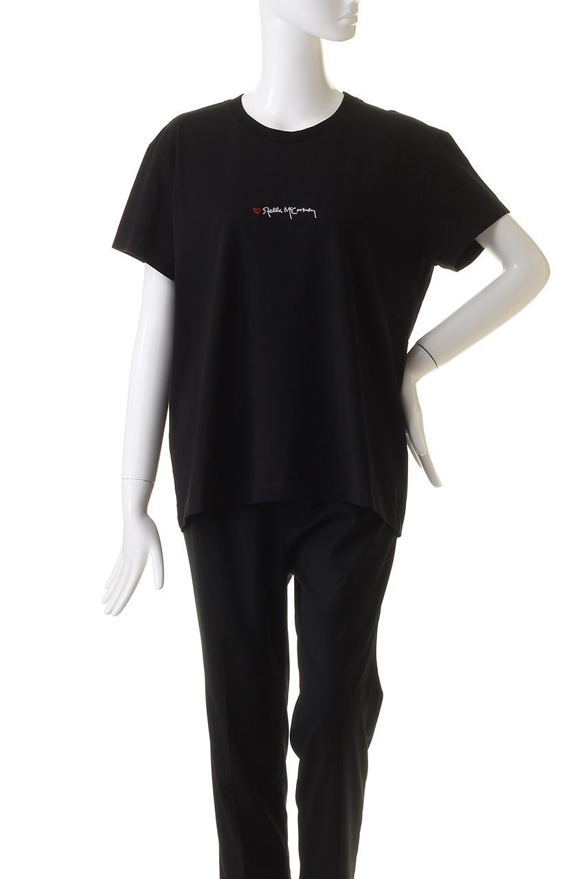 【ステラ マッカートニー/STELLA McCARTNEY】のIconic Stella McCARTNEY エンブロイダリーTシャツ 人気、トレンドファッション・服の通販 founy(ファニー) 　ファッション　Fashion　レディースファッション　Fashion for Women　トップス・カットソー　Cut & Sew Tops　シャツ・ブラウス・オフィスカジュアル　Elegant Blouses & Button-Ups　ロングTシャツ・Tシャツ　Longline T-Shirts & Tees　カットソー・ベーシックTシャツ　Cut-and-Sewn Tops / Stretch Tees & Basics　エンブロイダリー　Embroidery Design　ショート　Short, Short Length　スリーブ　Sleeve, Long Sleeve / Short Sleeve　フロント　Front, Front Design　other-2|ID: prp329100003739440 ipo3291000000032844373