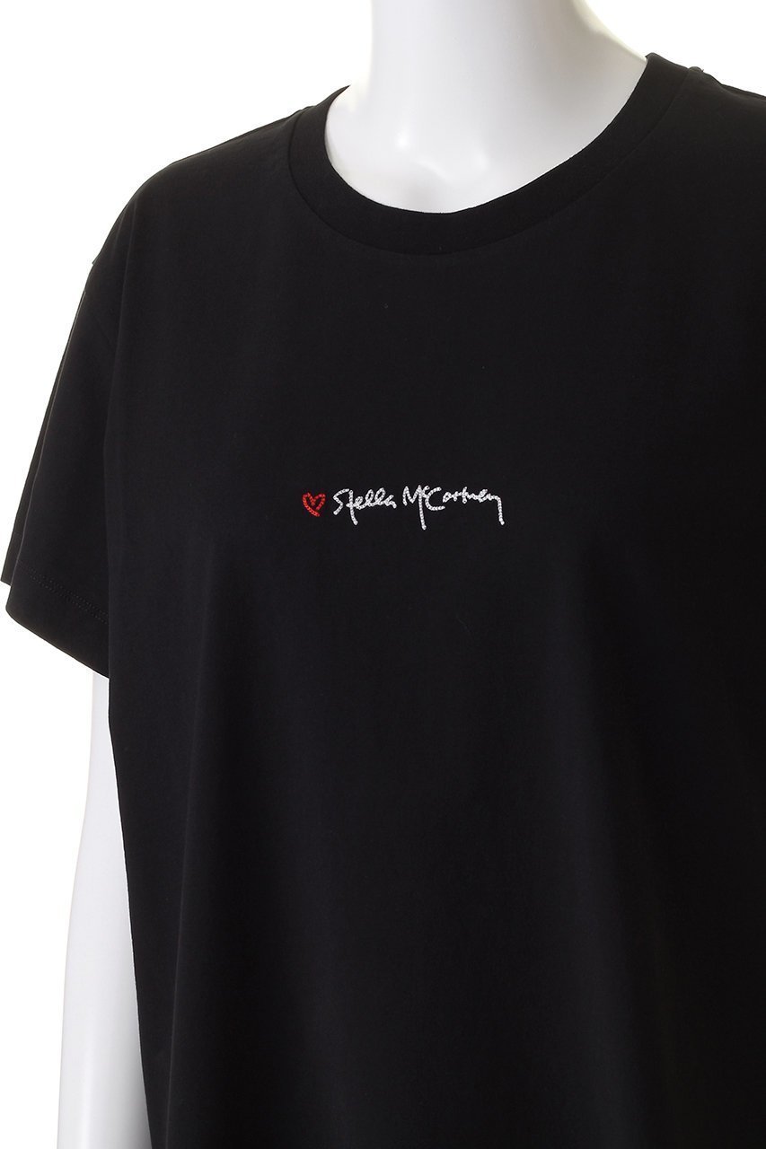 【ステラ マッカートニー/STELLA McCARTNEY】のIconic Stella McCARTNEY エンブロイダリーTシャツ 人気、トレンドファッション・服の通販 founy(ファニー) 　ファッション　Fashion　レディースファッション　Fashion for Women　トップス・カットソー　Cut & Sew Tops　シャツ・ブラウス・オフィスカジュアル　Elegant Blouses & Button-Ups　ロングTシャツ・Tシャツ　Longline T-Shirts & Tees　カットソー・ベーシックTシャツ　Cut-and-Sewn Tops / Stretch Tees & Basics　エンブロイダリー　Embroidery Design　ショート　Short, Short Length　スリーブ　Sleeve, Long Sleeve / Short Sleeve　フロント　Front, Front Design　other-5|ID: prp329100003739440 ipo3291000000032844388
