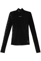【プランク プロジェクト/PRANK PROJECT】のフロッキーチュールタートルトップ / Flocky Tulle Turtle Top BLK(ブラック)|ID: prp329100003741422 ipo3291000000032844416