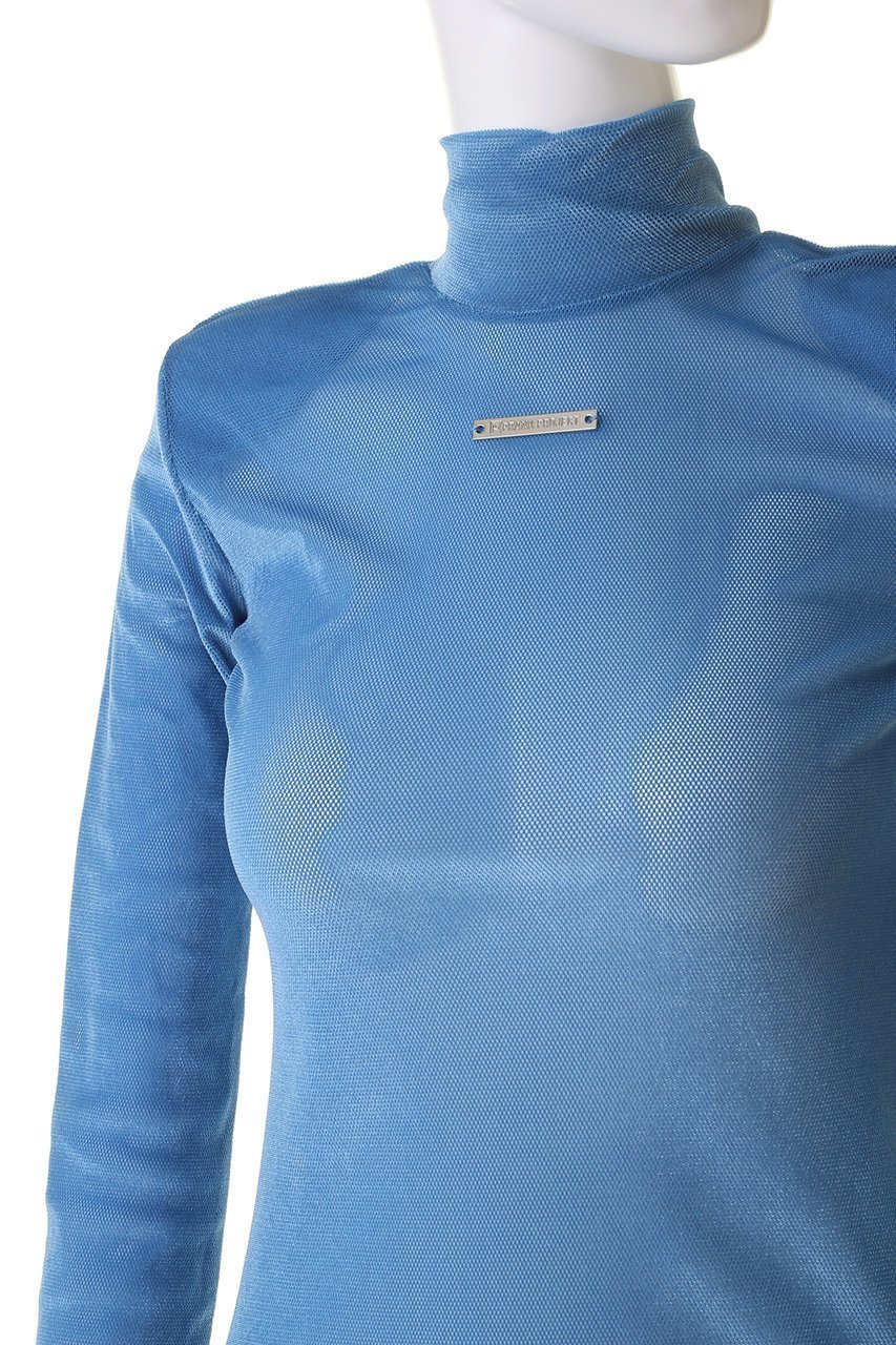 【プランク プロジェクト/PRANK PROJECT】のフロッキーチュールタートルトップ / Flocky Tulle Turtle Top 人気、トレンドファッション・服の通販 founy(ファニー) 　ファッション　Fashion　レディースファッション　Fashion for Women　トップス・カットソー　Cut & Sew Tops　シャツ・ブラウス・オフィスカジュアル　Elegant Blouses & Button-Ups　ロングTシャツ・Tシャツ　Longline T-Shirts & Tees　カットソー・ベーシックTシャツ　Cut-and-Sewn Tops / Stretch Tees & Basics　クール　Cool, Chic　シンプル　Simple, Minimal　スリーブ　Sleeve, Long Sleeve / Short Sleeve　タートル　Turtleneck, Turtle Collar　トレンド　Trend, Trending Now　ボトム　Bottoms, Lower Wear　メタリック　Metallic, Shiny Finish　ロング　Long, Long-Length　other-5|ID: prp329100003741422 ipo3291000000032844437