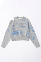 【メゾンスペシャル/MAISON SPECIAL】のHand Drawn Dream Sweatshirt/ハンドドローイングドリームスウェット 人気、トレンドファッション・服の通販 founy(ファニー) ファッション Fashion レディースファッション WOMEN トップス・カットソー Tops/Tshirt シャツ/ブラウス Shirts/Blouses パーカ Sweats ロング / Tシャツ T-Shirts スウェット Sweat カットソー Cut and Sewn ショート Short スウェット Sweat ストレッチ Stretch スリット Slit バランス Balance 春 Spring thumbnail GRY(グレー)|ID: prp329100003741452 ipo3291000000024677830