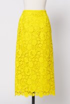 【デザイン ワークス/DESIGN WORKS】の【BEAUVET】ケミカルレースタイトスカート 人気、トレンドファッション・服の通販 founy(ファニー) ファッション Fashion レディースファッション WOMEN スカート Skirt ロングスカート Long Skirt イエロー Yellow ストレート Straight スリット Slit バランス Balance レース Race ロング Long thumbnail イエロー|ID: prp329100003741461 ipo3291000000024677861