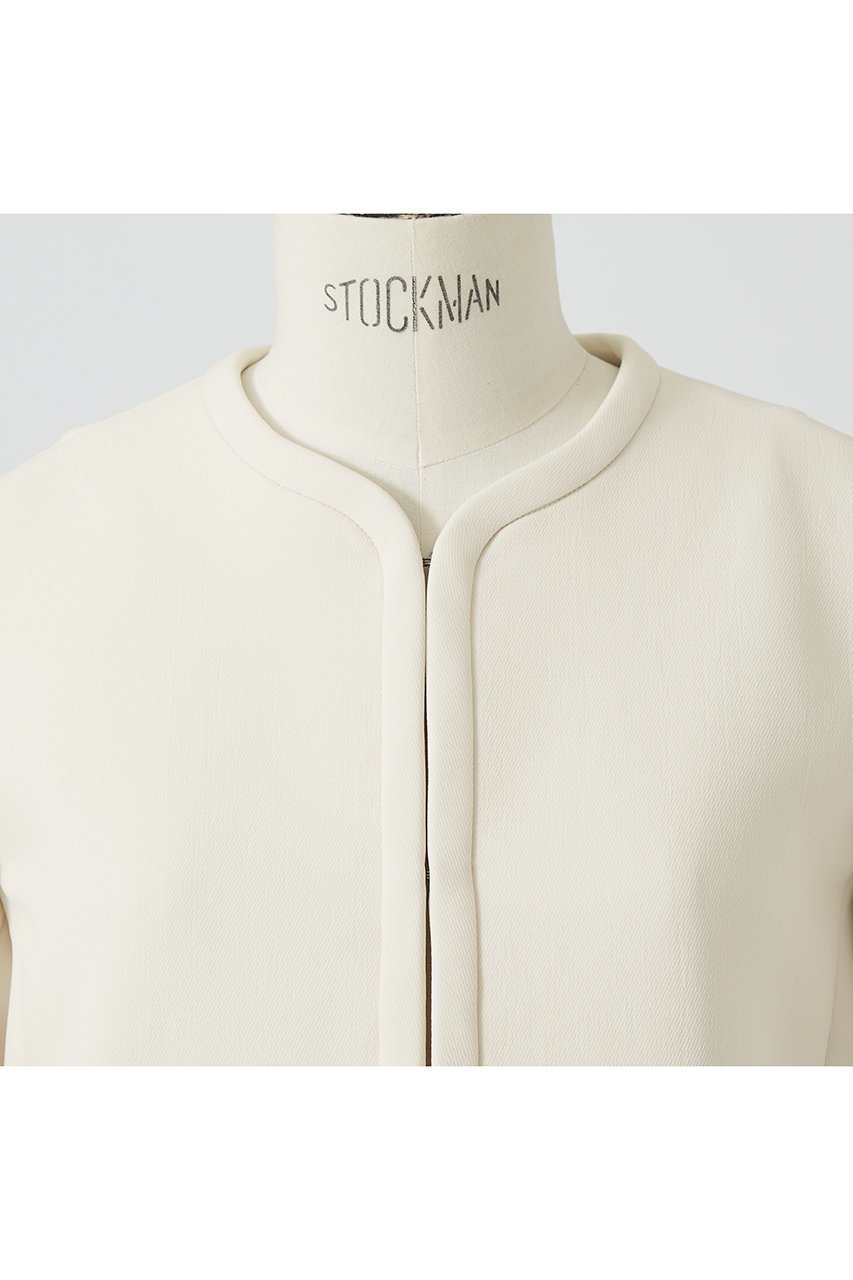 【デザイン ワークス/DESIGN WORKS】のバックフレアノーカラージャケット 人気、トレンドファッション・服の通販 founy(ファニー) 　ファッション　Fashion　レディースファッション　Fashion for Women　アウター　Coat / Outerwear Collection　レディースジャケット・軽アウター　Jackets　ノーカラージャケット / シンプル上品コーデ　Collarless Jackets　おすすめ　Recommended / Our Picks　コンパクト　Compact, Small Size　ジャケット　Jacket, Outerwear　ストレッチ　Stretch, Stretchy Fabric　スリット　Slit, Slit Detail　セットアップ　Set-Up, Coordinated Outfit　セレモニー　Ceremony　再入荷　Restock / Back in Stock　other-4|ID: prp329100003744481 ipo3291000000032960820