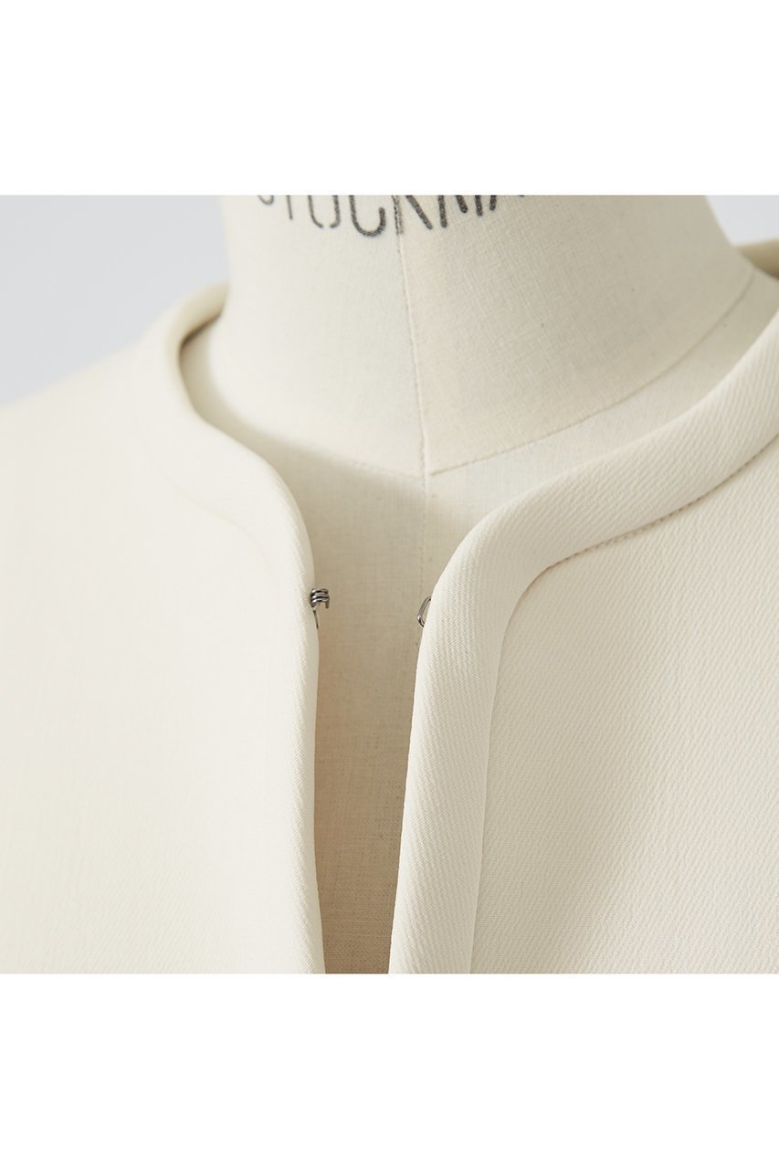 【デザイン ワークス/DESIGN WORKS】のバックフレアノーカラージャケット 人気、トレンドファッション・服の通販 founy(ファニー) 　ファッション　Fashion　レディースファッション　Fashion for Women　アウター　Coat / Outerwear Collection　レディースジャケット・軽アウター　Jackets　ノーカラージャケット / シンプル上品コーデ　Collarless Jackets　おすすめ　Recommended / Our Picks　コンパクト　Compact, Small Size　ジャケット　Jacket, Outerwear　ストレッチ　Stretch, Stretchy Fabric　スリット　Slit, Slit Detail　セットアップ　Set-Up, Coordinated Outfit　セレモニー　Ceremony　再入荷　Restock / Back in Stock　other-6|ID: prp329100003744481 ipo3291000000032960826