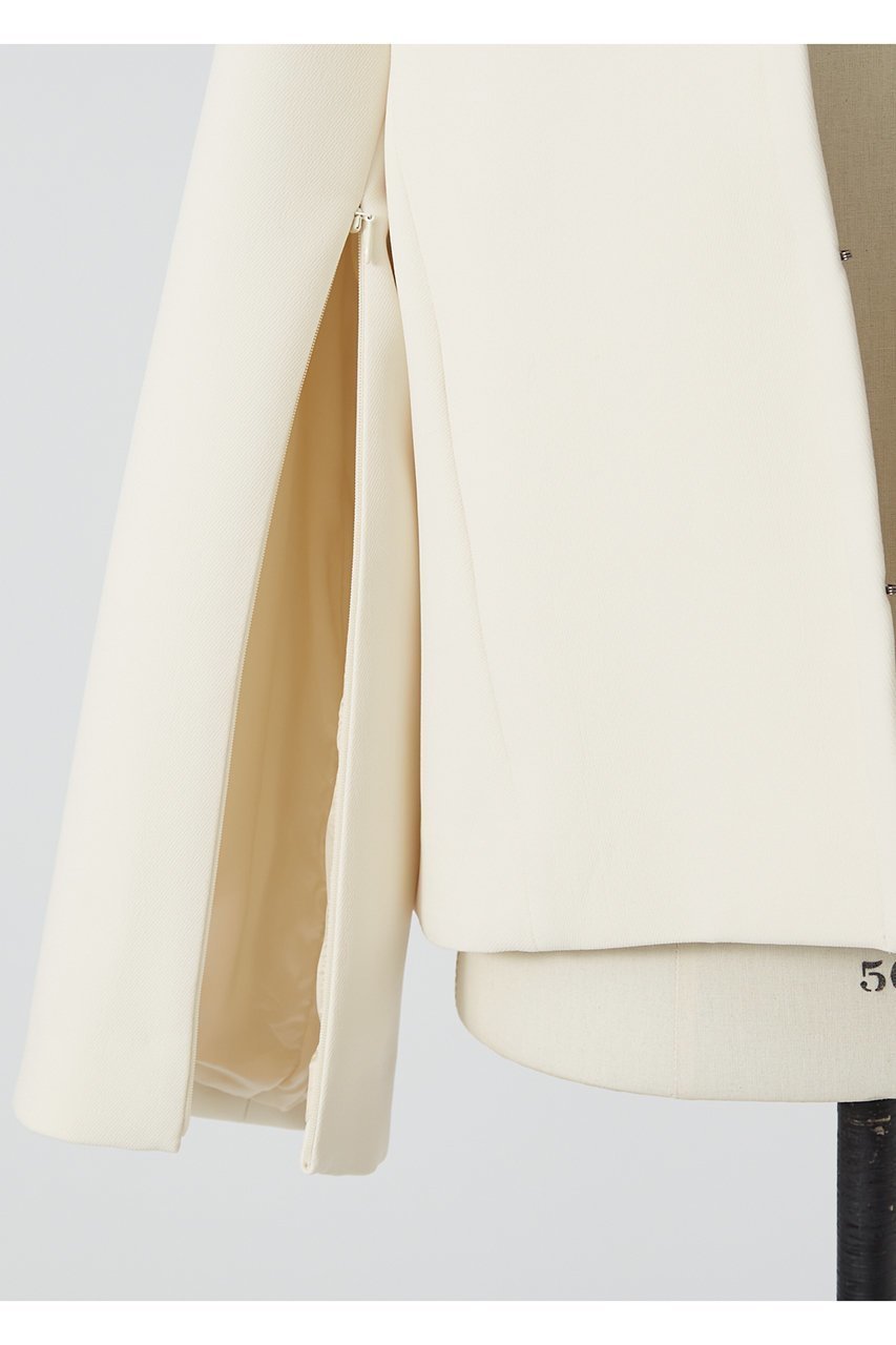 【デザイン ワークス/DESIGN WORKS】のバックフレアノーカラージャケット 人気、トレンドファッション・服の通販 founy(ファニー) 　ファッション　Fashion　レディースファッション　Fashion for Women　アウター　Coat / Outerwear Collection　レディースジャケット・軽アウター　Jackets　ノーカラージャケット / シンプル上品コーデ　Collarless Jackets　おすすめ　Recommended / Our Picks　コンパクト　Compact, Small Size　ジャケット　Jacket, Outerwear　ストレッチ　Stretch, Stretchy Fabric　スリット　Slit, Slit Detail　セットアップ　Set-Up, Coordinated Outfit　セレモニー　Ceremony　other-8|ID: prp329100003744481 ipo3291000000034956758