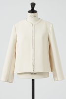 【デザイン ワークス/DESIGN WORKS】のバックフレアノーカラージャケット 人気、トレンドファッション・服の通販 founy(ファニー) ファッション Fashion レディースファッション Fashion for Women アウター Coat / Outerwear Collection レディースジャケット・軽アウター Jackets ノーカラージャケット / シンプル上品コーデ Collarless Jackets おすすめ Recommended / Our Picks コンパクト Compact, Small Size ジャケット Jacket, Outerwear ストレッチ Stretch, Stretchy Fabric スリット Slit, Slit Detail セットアップ Set-Up, Coordinated Outfit セレモニー Ceremony |ID:prp329100003744481