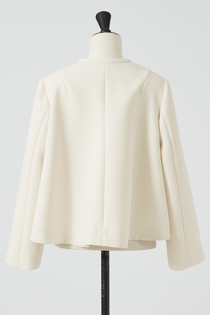 【デザイン ワークス/DESIGN WORKS】のバックフレアノーカラージャケット 人気、トレンドファッション・服の通販 founy(ファニー) 　ファッション　Fashion　レディースファッション　Fashion for Women　アウター　Coat / Outerwear Collection　レディースジャケット・軽アウター　Jackets　ノーカラージャケット / シンプル上品コーデ　Collarless Jackets　おすすめ　Recommended / Our Picks　コンパクト　Compact, Small Size　ジャケット　Jacket, Outerwear　ストレッチ　Stretch, Stretchy Fabric　スリット　Slit, Slit Detail　セットアップ　Set-Up, Coordinated Outfit　セレモニー　Ceremony　other-3|ID: prp329100003744481 ipo3291000000035552039