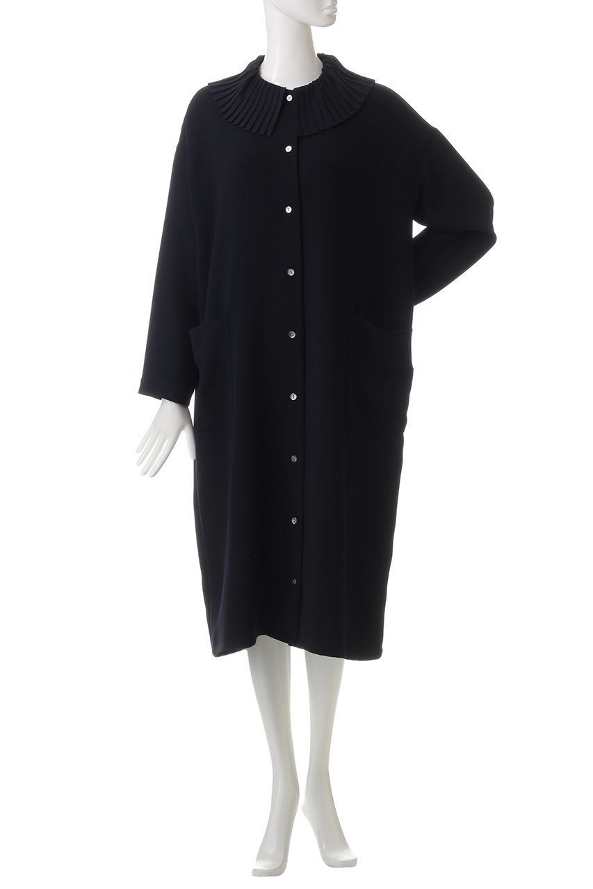【ミズイロ インド/mizuiro ind】のpleats collar OP ワンピース 人気、トレンドファッション・服の通販 founy(ファニー) 　ファッション　Fashion　レディースファッション　WOMEN　ワンピース　Dress　チュニック　Tunic　チュニック　Tunic　プリーツ　Pleats　ロング　Long　エレガント 上品　Elegant　other-2|ID: prp329100003744485 ipo3291000000031377168