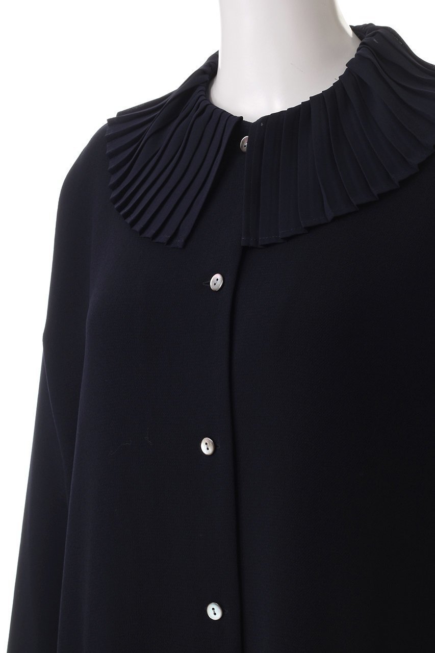 【ミズイロ インド/mizuiro ind】のpleats collar OP ワンピース 人気、トレンドファッション・服の通販 founy(ファニー) 　ファッション　Fashion　レディースファッション　WOMEN　ワンピース　Dress　チュニック　Tunic　チュニック　Tunic　プリーツ　Pleats　ロング　Long　エレガント 上品　Elegant　other-5|ID: prp329100003744485 ipo3291000000031377173
