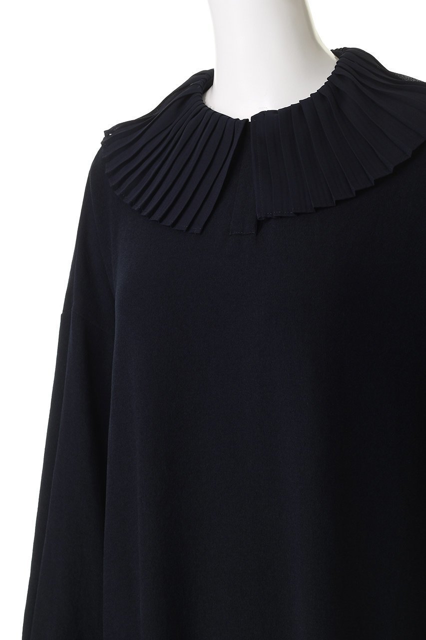【ミズイロ インド/mizuiro ind】のpleats collar OP ワンピース 人気、トレンドファッション・服の通販 founy(ファニー) 　ファッション　Fashion　レディースファッション　Fashion for Women　ワンピース　Dresses　チュニック　Tunic Tops & Dresses　エレガント 上品　Elegant　カーディガン　Cardigan, Knitwear　スリーブ　Sleeve, Long Sleeve / Short Sleeve　タイツ　Tights, Legwear　チュニック　Tunic, Long Top　プリーツ　Pleats, Pleated　ロング　Long, Long-Length　新作・新入荷　New Arrivals / New In　other-5|ID: prp329100003744485 ipo3291000000034229121