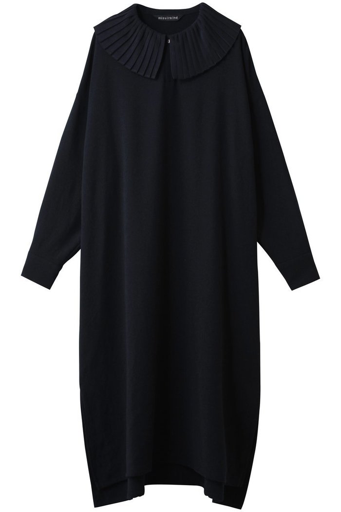 【ミズイロ インド/mizuiro ind】のプリーツカラーワンピース インテリア・キッズ・メンズ・レディースファッション・服の通販 founy(ファニー) https://founy.com/ ファッション Fashion レディースファッション Fashion for Women ワンピース Dresses チュニック Tunic Tops & Dresses エレガント 上品 Elegant カーディガン Cardigan, Knitwear スリーブ Sleeve, Long Sleeve / Short Sleeve タイツ Tights, Legwear チュニック Tunic, Long Top プリーツ Pleats, Pleated ロング Long, Long-Length |ID: prp329100003744485 ipo3291000000036556729
