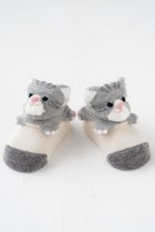 【ポプキンズ/POMPKINS / KIDS】の【Baby】【POP UP SOX】ねこ 人気、トレンドファッション・服の通販 founy(ファニー) ファッション Fashion キッズファッション KIDS おすすめ Recommend シューズ Shoes ソックス Socks ネコ Cat 日本製 Made In Japan thumbnail グレー|ID: prp329100003750765 ipo3291000000024719528