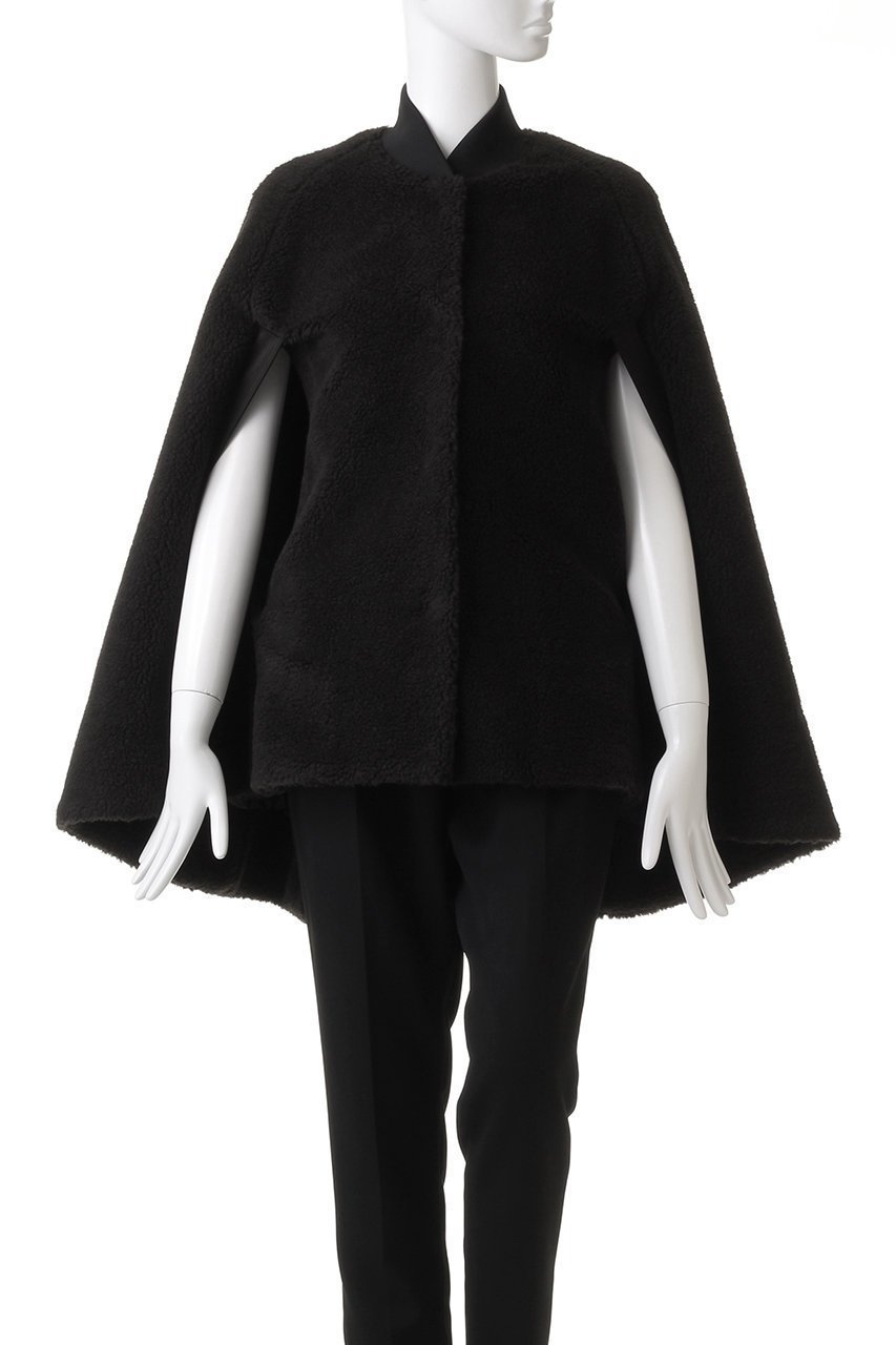 【ル フィル/LE PHIL】のウールボアケープ 人気、トレンドファッション・服の通販 founy(ファニー) 　ファッション　Fashion　レディースファッション　Fashion for Women　アウター　Coat / Outerwear Collection　コート・ロングコート・ピーコート　Long Coats, Peacoats & More　ウォーム　Warm Fabric　エレガント 上品　Elegant　ショート　Short, Short Length　シンプル　Simple, Minimal　スポーティ　Sporty, Casual Athletic　フレア　Flare, Flared　other-2|ID: prp329100003756058 ipo3291000000036758132