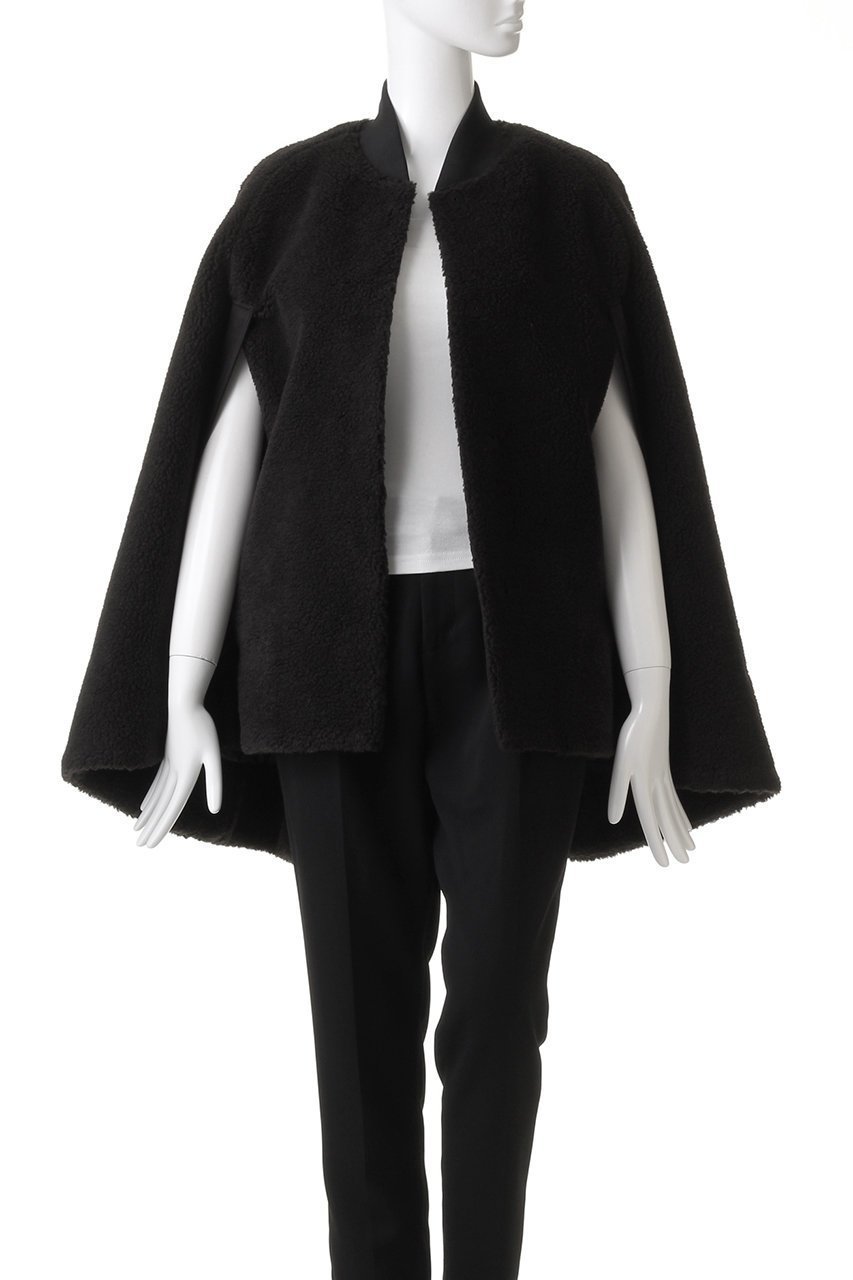 【ル フィル/LE PHIL】のウールボアケープ 人気、トレンドファッション・服の通販 founy(ファニー) 　ファッション　Fashion　レディースファッション　Fashion for Women　アウター　Coat / Outerwear Collection　コート・ロングコート・ピーコート　Long Coats, Peacoats & More　ウォーム　Warm Fabric　エレガント 上品　Elegant　ショート　Short, Short Length　シンプル　Simple, Minimal　スポーティ　Sporty, Casual Athletic　フレア　Flare, Flared　other-7|ID: prp329100003756058 ipo3291000000036758137