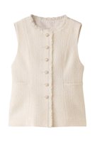 【アナイ/ANAYI】のフィルムツイードペプラムジレ 人気、トレンドファッション・服の通販 founy(ファニー) ファッション Fashion レディースファッション Fashion for Women アウター Coat / Outerwear Collection レディースジャケット・軽アウター Jackets ジャケット Jacket, Outerwear ツイード Twill, Twill Weave フレア Flare, Flared ベスト Vest, Waistcoat ペプラム Peplum, Flared Hem マニッシュ Mannish, Boyish リュクス Luxury, Elegant, High-End, Chic エレガント 上品 Elegant |ID:prp329100003756060