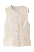 【アナイ/ANAYI】のフィルムツイードペプラムジレ アイボリー|ID: prp329100003756060 ipo3291000000035655221